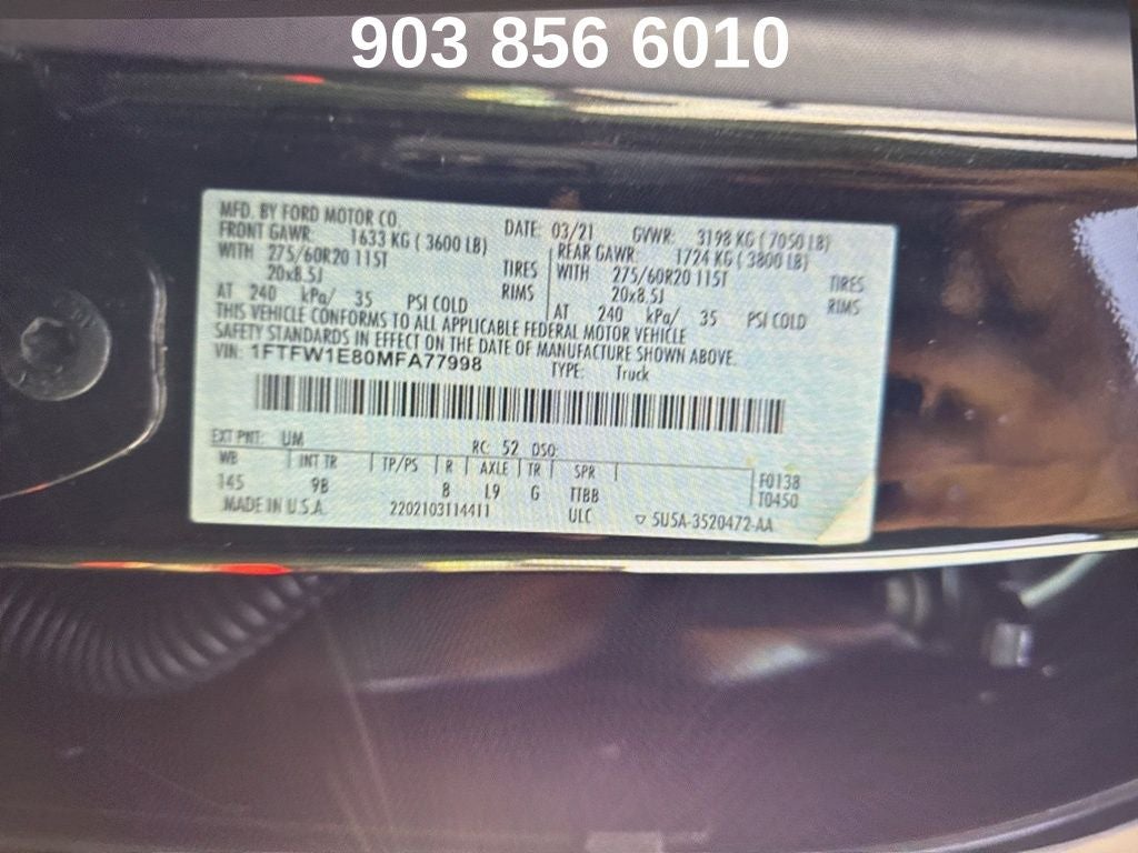 2021 Ford F-150 Platinum