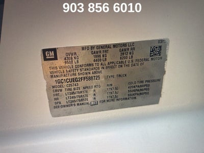 2015 Chevrolet Silverado 2500HD Work Truck