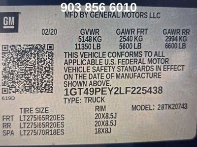 2020 GMC Sierra 2500HD AT4