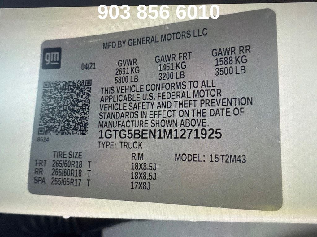2021 GMC Canyon Elevation Standard