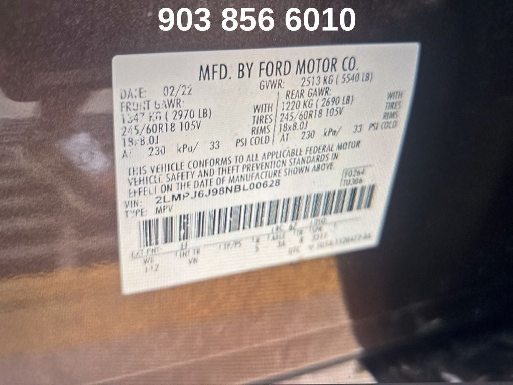 2022 Lincoln Nautilus Standard