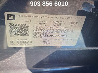 2018 Chevrolet Silverado 1500 LTZ 2LZ