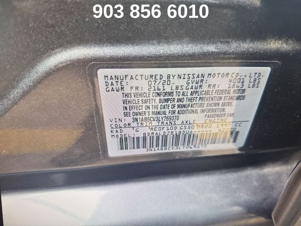 2020 Nissan Sentra SV