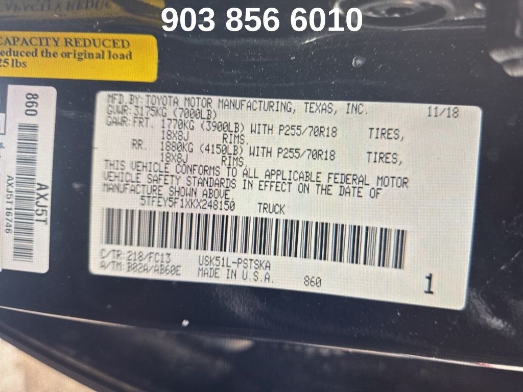 2019 Toyota Tundra SR5 CrewMax