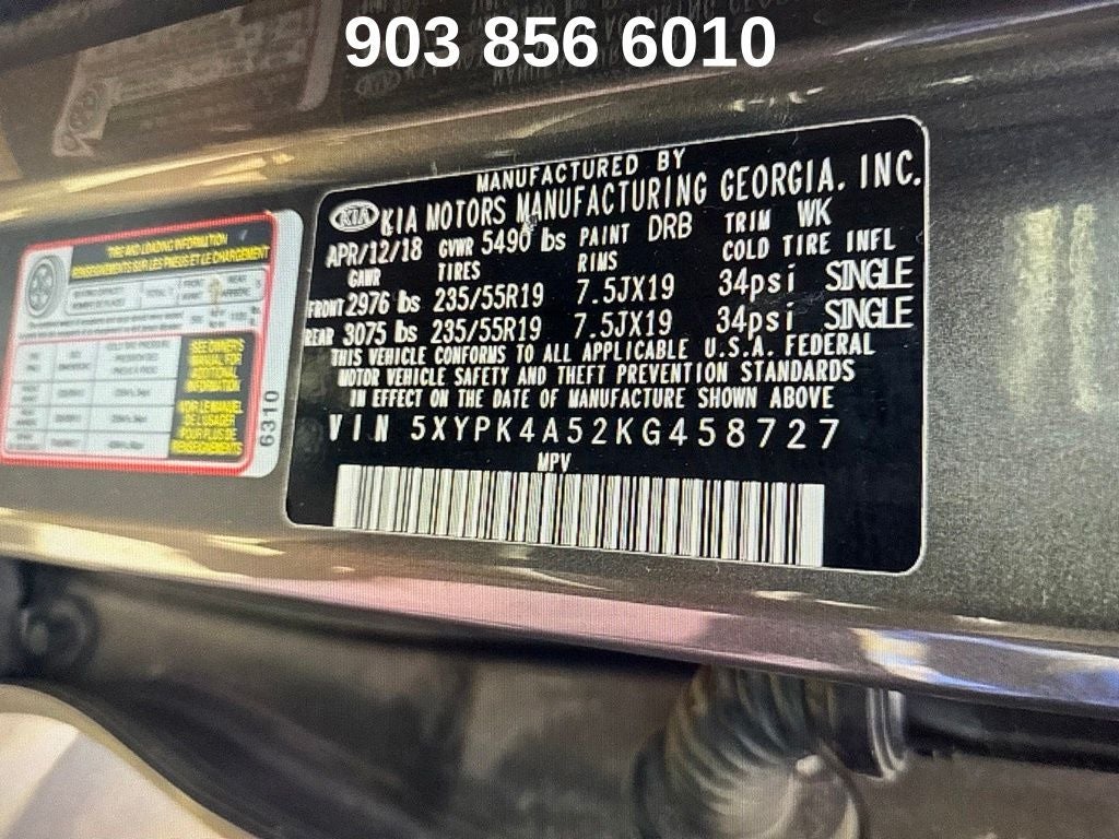2019 Kia Sorento SX