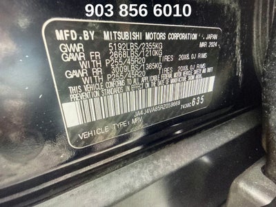 2024 Mitsubishi Outlander SE Black Edition w/Pano Roof