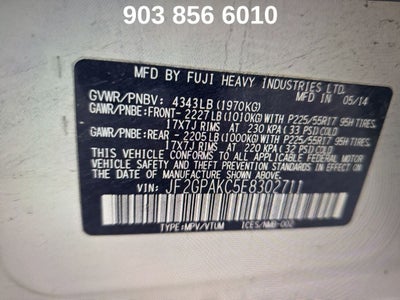 2014 Subaru XV Crosstrek 2.0i Limited