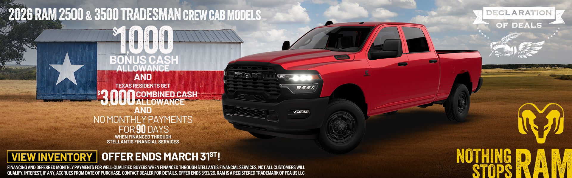 2026 RAM 2500 & 3500 TRADESMAN CREW CABMODELS