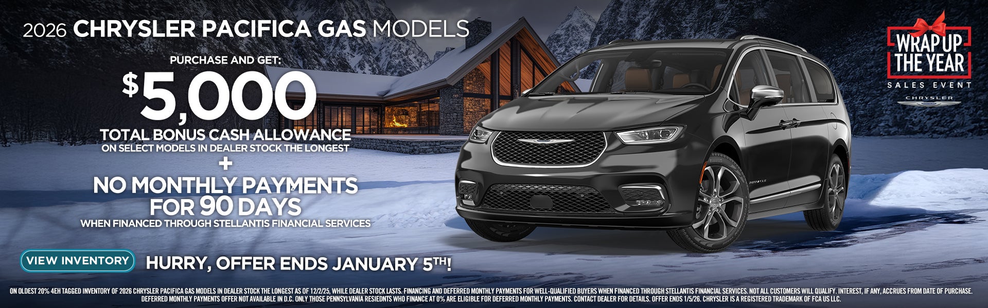 2026 CHRYSLER PACIFICA GAS MODELS